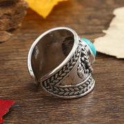 Ravik Stone Open Ring | White Gold – view 3