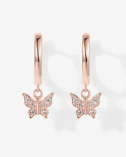 Drop Butterfly HuggiesEarrings – view 14
