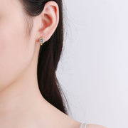 Nadine square earrings | Gold – view 3