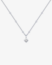 Statement Square Chain Princess Pendant – view 2