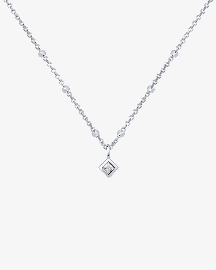 Statement Square Chain Princess Pendant – view 2