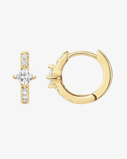 Princess Cut HuggieEarrings