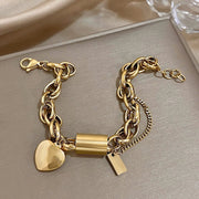 Heartened Chunky Bracelet | Gold – view 4