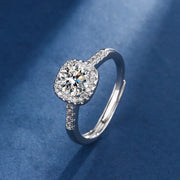 Aria Square Radiant Set | White Gold – view 4