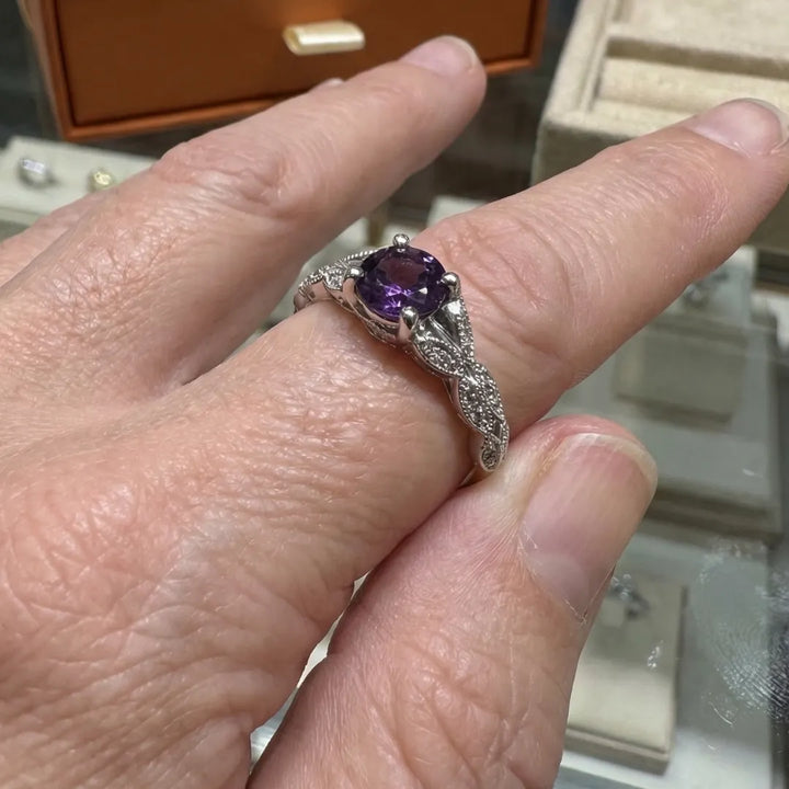 Amelys Fern Ring | White Gold – view 2