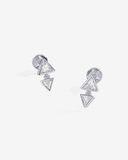 Double Triangle Dangle ScrewbacksEarrings – view 7