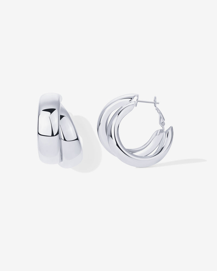 Chunky Double HoopsEarrings – view 2