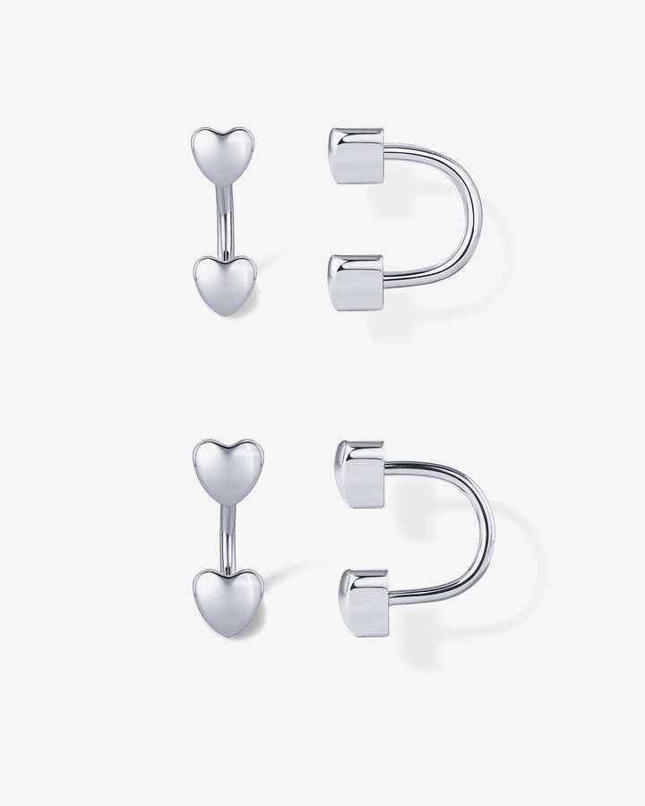 Lots of Love Half Hoop HuggieEarrings – view 2