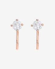 Solitaire Half Hoop HuggieEarrings – view 14