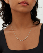 Cubic Zirconia Chain Necklace – view 10