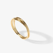 Four Ways Interlocked Anxiety Ring