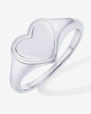 Chunky Heart Statement Ring – view 2