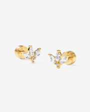 Rebirth Lotus ScrewbacksEarrings – view 4