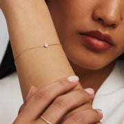 Cléa Stone Bracelet | White Gold – view 5