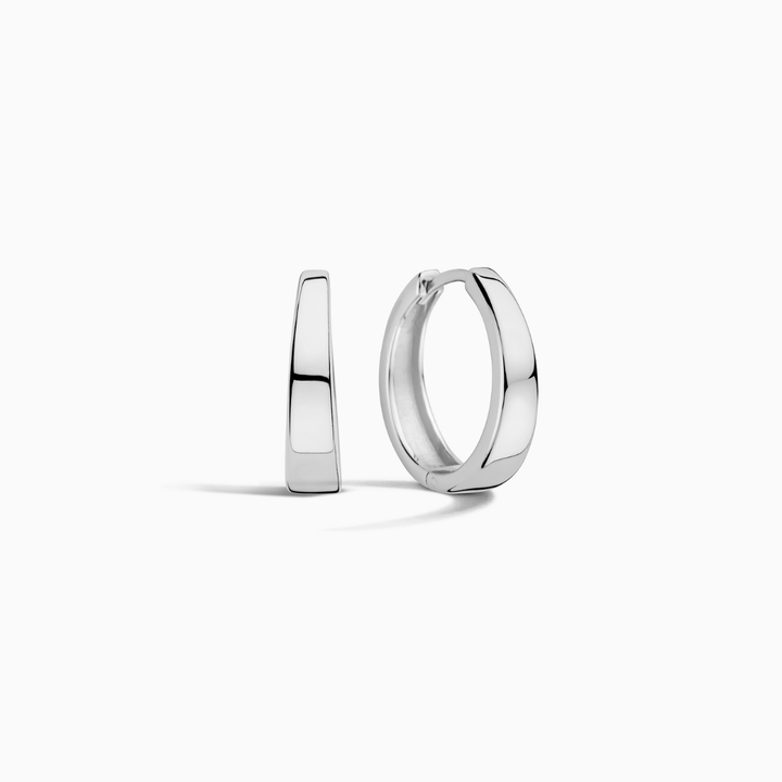 Gia Hoops | White Gold