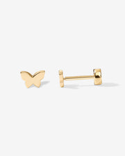 Tiny Butterfly Screw Back StudsEarrings