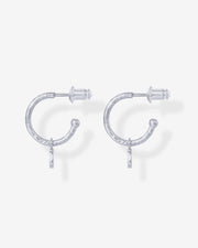 Drop Hammered HoopsEarrings – view 18