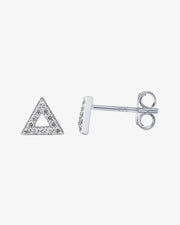 Delta CZ Earrings – view 2