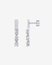 Triple Stone Drop ScrewbacksEarrings – view 2