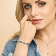 Estate Cuban Bracelet | White Gold – view 5