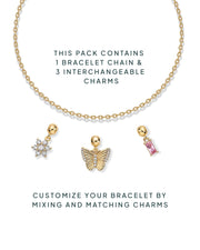 Bloom & Shine Sliding Charm Bracelet Set – view 4