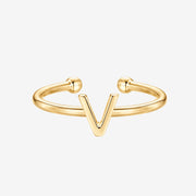 Thin Initial Ring – view 51