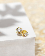 Small Halo StudsEarrings – view 5