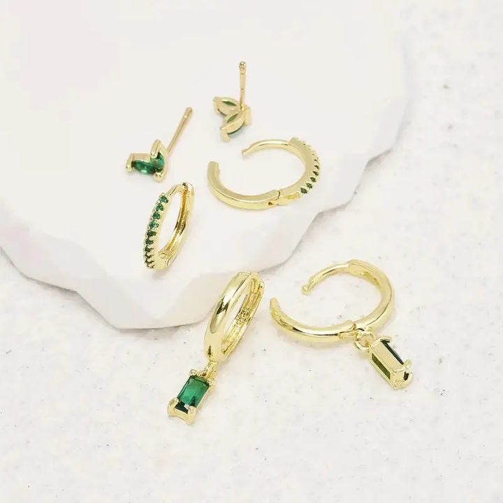 Fiorenza Viridelle Earrings Set | Gold – view 2