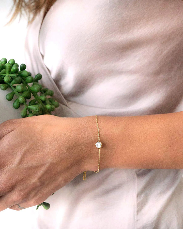 Vermeil Solitaire Bracelet – view 2
