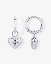 Heart Charm Earrings – view 2