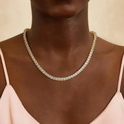 Tennis Necklace | Gold – view 6