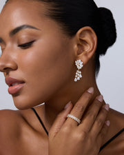 Starburst Cluster Chandelier Earrings – view 5