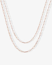 Layered Paperclip Necklace – view 3