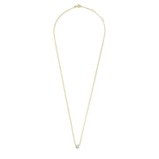 Cléa Moissanite Stone Necklace | Gold – view 5