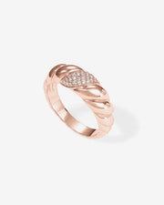 Cubic Zirconia Croissant Ring – view 14