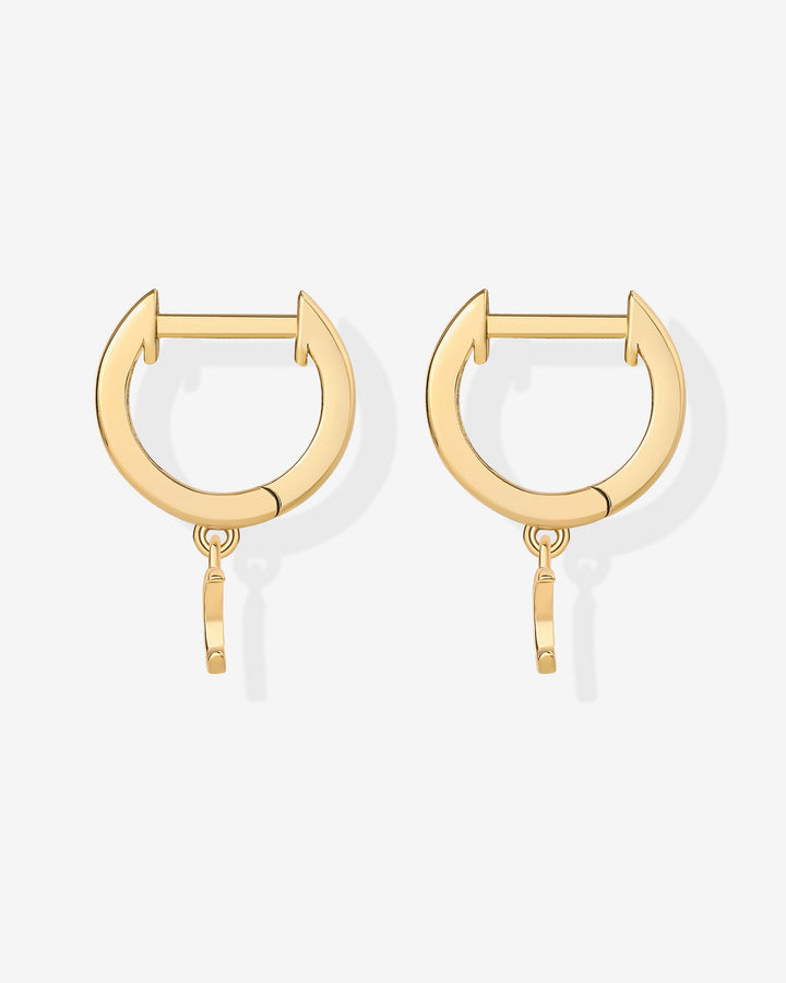 Drop Moon HuggiesEarrings