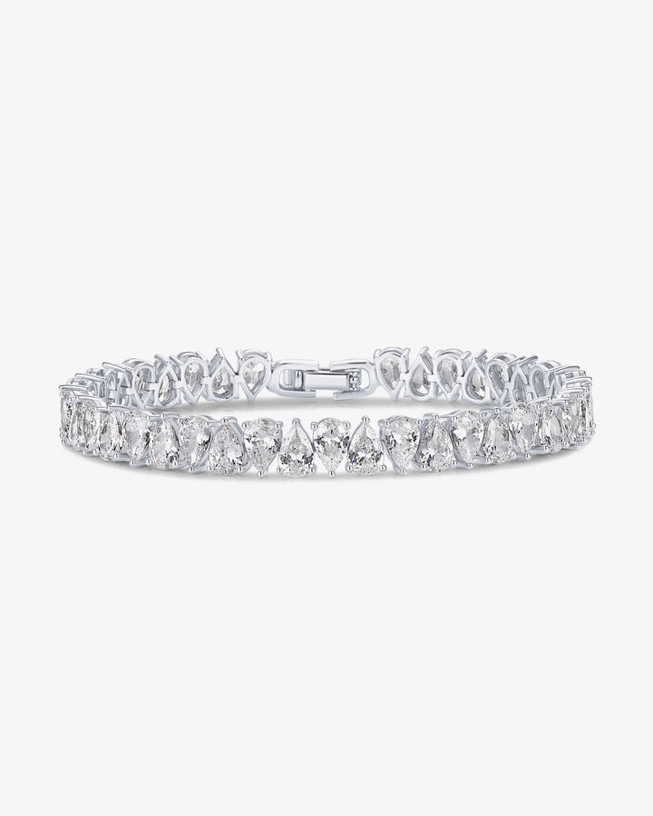 Pear Cubic Zirconia Tennis Bracelet – view 2