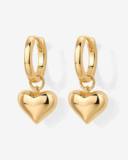 Heart Charm Earrings – view 4