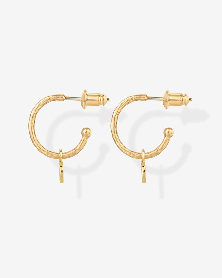 Drop Moon HoopsEarrings