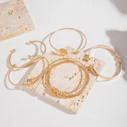 Knotted Elegance Bracelet Set | Gold – view 4