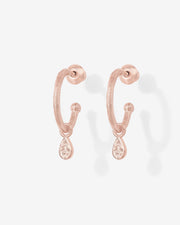 Drop Hammered HoopsEarrings – view 14