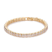 Square Tennis Bracelet | Gold – view 2