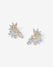 Navette Cluster Bridal Earrings – view 4