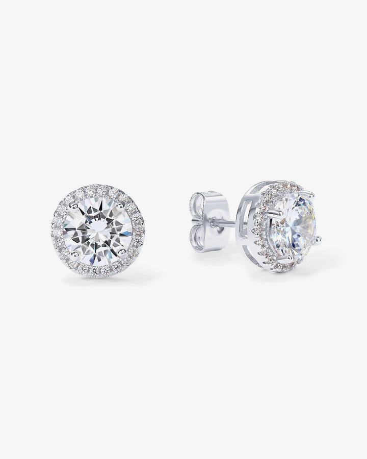 Large Halo StudsEarrings – view 2