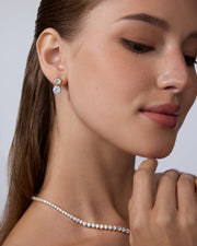 Double Drop Bridal Earrings – view 5