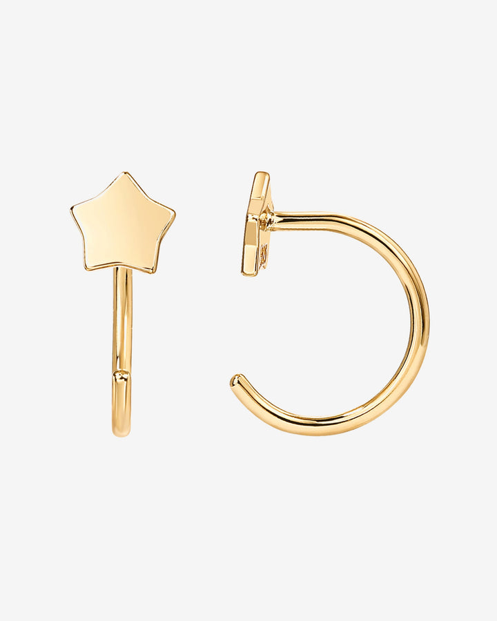 Star Half Hoop HuggieEarrings