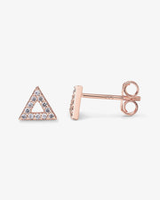 Delta CZ Earrings – view 3