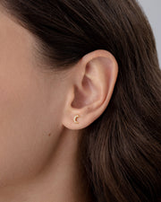 Crescent Moon Flat Back Earrings – view 3