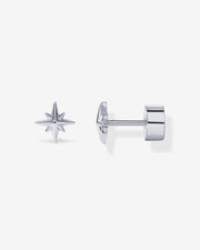 North Star Flat Back Stud Earrings – view 2