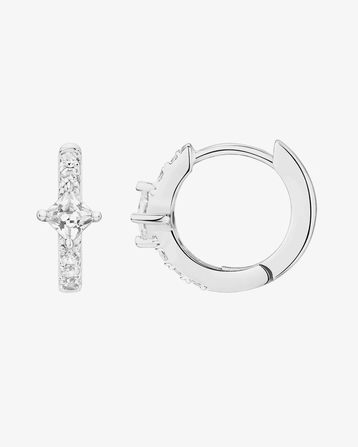 Princess Cut HuggieEarrings – view 2